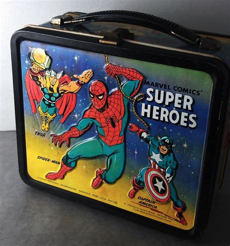 aquaman superhero vintage metal lunch boxes with thermos for sale|Vintage Lunch Boxes Value and Price Guide .